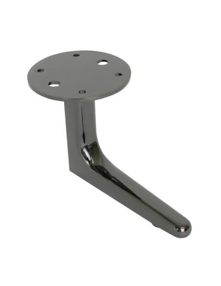 CIPRO | Set of 4 Legs and 16 Screws | Black Nickel Finish | H.12 cm | Legs for Sofas and Armchairs