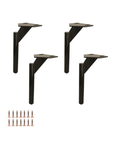 FRED | SET da 4 Piedi e 16 viti | Titanio Bronze | H.20 | Piedini per divani |