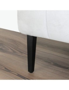 BRETAGNA | SET da 4 Piedi e 16 viti | Nero Opaco | H. 17,5 | Piedini per divani e poltrone | 2