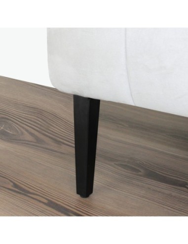 BRETAGNA | SET da 4 Piedi e 16 viti | Nero Opaco | H. 17,5 | Piedini per divani e poltrone |