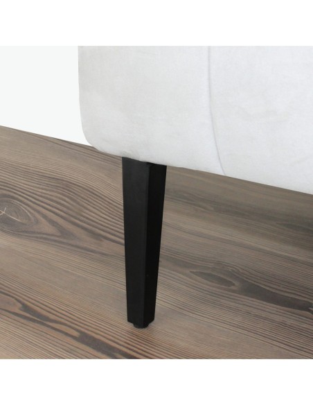 BRETAGNA | SET da 4 Piedi e 16 viti | Nero Opaco | H. 17,5 | Piedini per divani e poltrone |