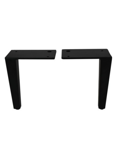 BRETAGNA | SET da 4 Piedi e 16 viti | Nero Opaco | H. 17,5 | Piedini per divani e poltrone |