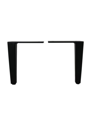 BRETAGNA | SET da 4 Piedi e 16 viti | Nero Opaco | H. 17,5 | Piedini per divani e poltrone |