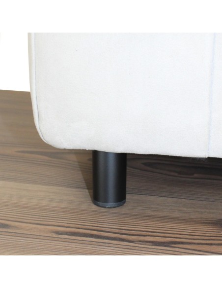 ATENE+WASHER | SET da 4 Piedi | Nero Opaco | H.6,5 | Piede Centrale |