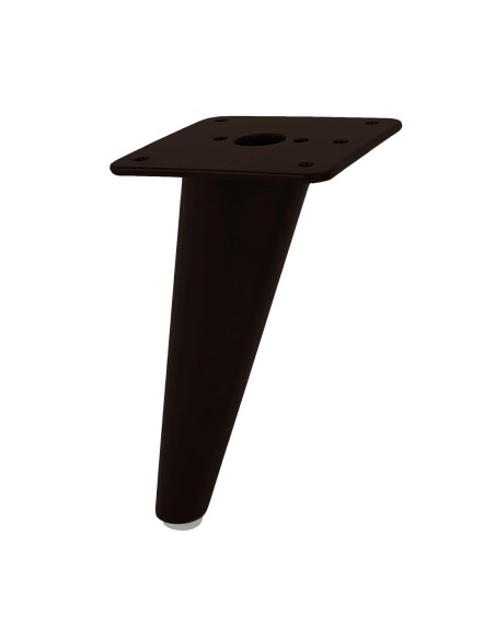 BOWIE | SET da 4 Piedi e 16 viti | Black Moka | H.18 | Piedini per divani-poltrone-mobili |