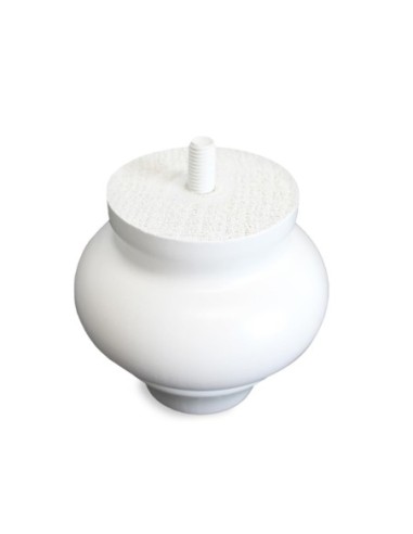 CIPOLLA | SET of 4 Wooden Legs | White Color| H.10 cm | Sofas and Furniture Wooden Legs
