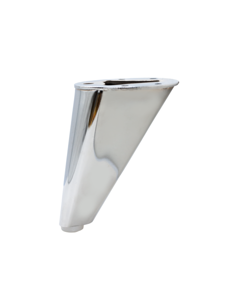 VIADANA | Set of 4 Legs and 16 Screws | Chrome Finish | H.13 cm | Legs for Sofas and Armchairs
