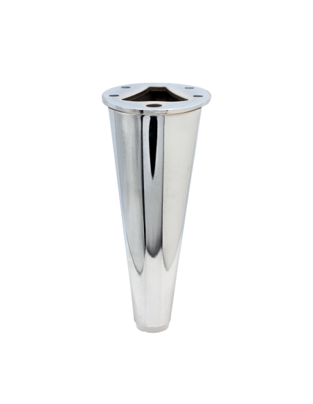 VIADANA | Set of 4 Legs and 16 Screws | Chrome Finish | H.13 cm | Legs for Sofas and Armchairs