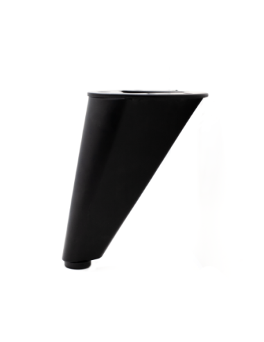 VIADANA | Set of 4 Legs and 16 Screws | Matt Black Finish | H.13 cm | Legs for Sofas and Armchairs