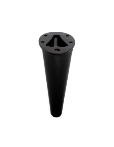 VIADANA | Set of 4 Legs and 16 Screws | Matt Black Finish | H.13 cm | Legs for Sofas and Armchairs
