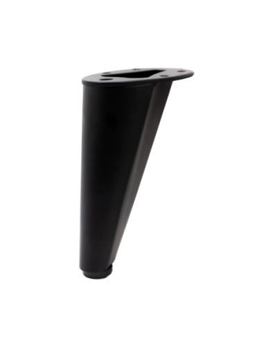 VIADANA | Set of 4 Legs and 16 Screws | Matt Black Finish | H.13 cm | Legs for Sofas and Armchairs