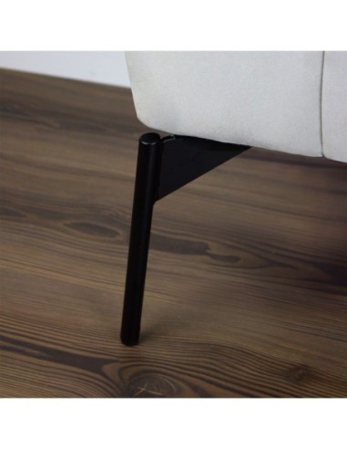 CLAYTON | Set of 4 Legs and 16 Screws | Matt Black Finish | H.20 cm | Legs for Sofas and Armchairs