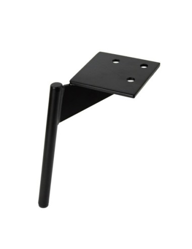 CLAYTON | SET da 4 Piedi e 16 viti | Nero Opaco | H. 20 | Piedini per divani e poltrone |