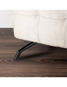 FINFER | Set of 4 Legs and 16 Screws | Black Matt Finish | H.15 cm | Legs for Sofas and Armchairs 2