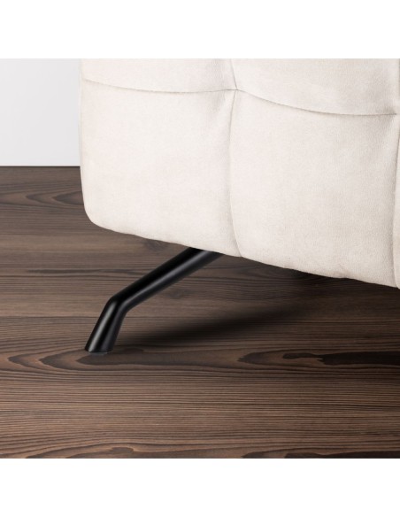 FINFER | Set of 4 Legs and 16 Screws | Black Matt Finish | H.15 cm | Legs for Sofas and Armchairs