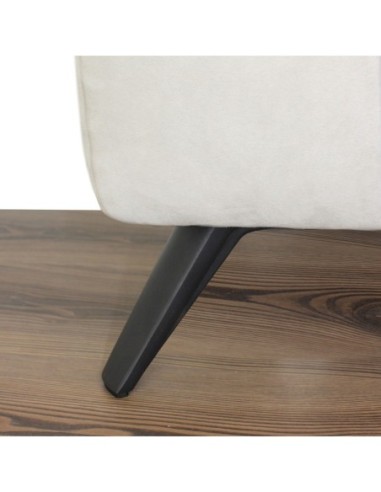 MAIORCA | Set of 4 Legs and 16 Screws | Matt Black Finish | H.12 cm | Legs for Sofas and Armchairs