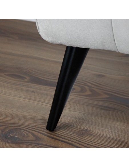 TOMMY | Set of 4 Legs and 16 Screws | Matt Black Finish | H.17,5 cm | Legs for Sofas and Armchairs