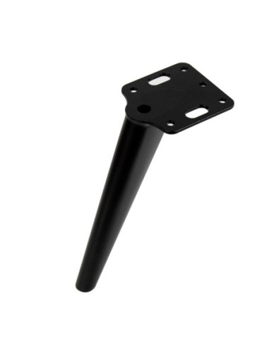 TOMMY | SET da 4 Piedi e 16 viti | Nero Opaco | H. 17,5 cm | Piedini per divani e poltrone |
