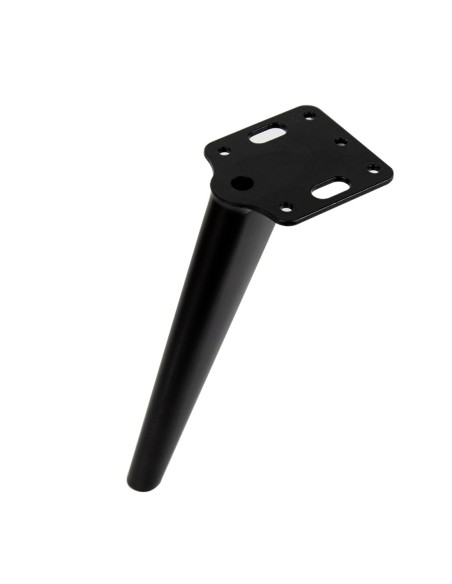 TOMMY | Set of 4 Legs and 16 Screws | Matt Black Finish | H.17,5 cm | Legs for Sofas and Armchairs