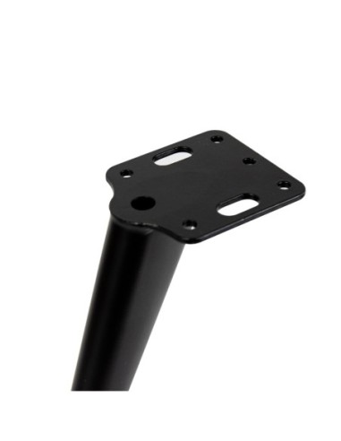 TOMMY | Set of 4 Legs and 16 Screws | Matt Black Finish | H.17,5 cm | Legs for Sofas and Armchairs