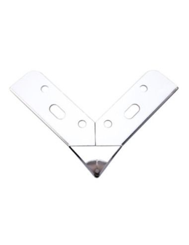 CROAZIA | SET da 4 Piedi e 16 viti | Cromo Lucido | H. 13,5 cm | Piedini per divani e poltrone |