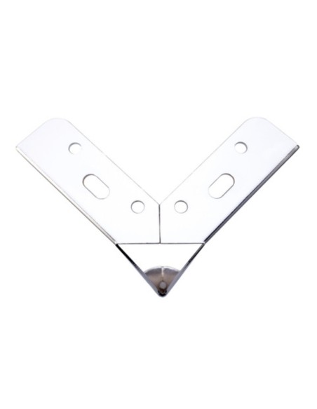 CROAZIA | SET da 4 Piedi e 16 viti | Cromo Lucido | H. 13,5 cm | Piedini per divani e poltrone |