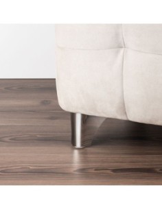 FRANCIA | SET da 4 Piedi e 16 viti | Cromo Lucido | H.10 cm | Piedini per divani-poltrone | 2