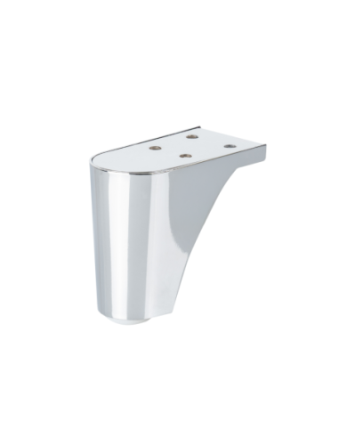 FRANCIA | SET da 4 Piedi e 16 viti | Cromo Lucido | H.10 cm | Piedini per divani-poltrone |