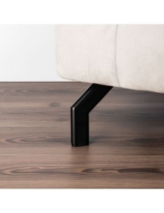 SEVILLA | Set of 4 Legs and 16 Screws | Matt Black Finish | H.14 cm | Legs for Sofas and Armchairs 2
