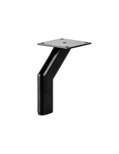 SEVILLA | SET da 4 Piedi e 16 viti | Nero Opaco | H.14 cm | Piedini per divani-poltrone |