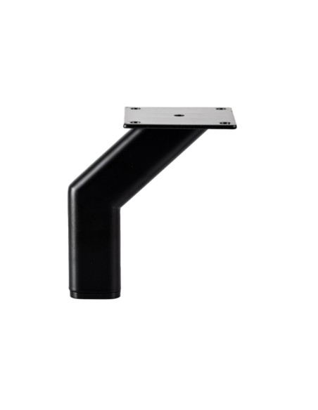 SEVILLA | SET da 4 Piedi e 16 viti | Nero Opaco | H.14 cm | Piedini per divani-poltrone |
