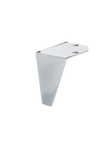 ORAZIO | Set of 4 Legs and 16 Screws | Chrome Finish | H.10 cm | Legs for Sofas and Armchairs