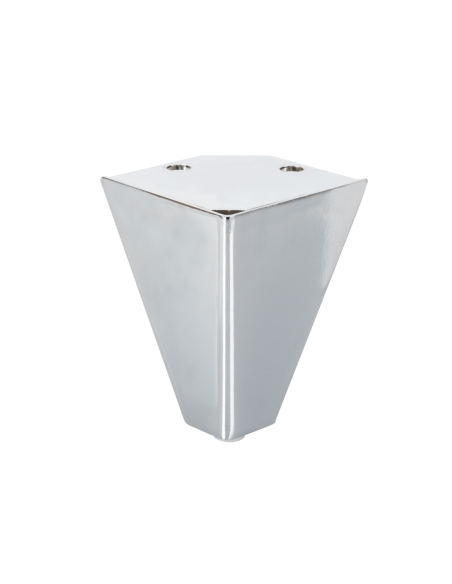 ORAZIO | Set of 4 Legs and 16 Screws | Chrome Finish | H.10 cm | Legs for Sofas and Armchairs