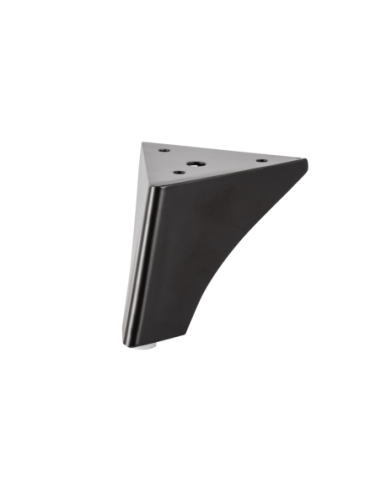 FERRY | Set of 4 Legs and 16 Screws | Black Mokka Finish | H.8 cm | Legs for Sofas and Armchairs