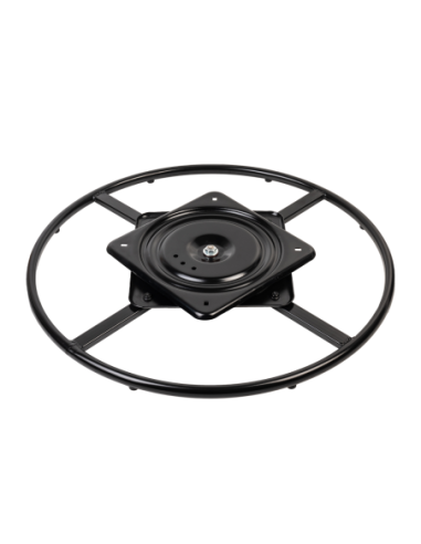 TOY BASE | Swivel Base | Matt Black Finish | D. 60 cm | Swivel Base for Armchairs