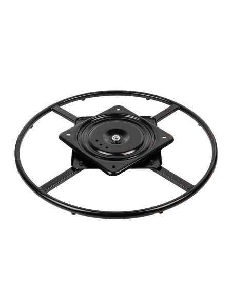 TOY BASE | Swivel Base | Matt Black Finish | D. 60 cm | Swivel Base for Armchairs