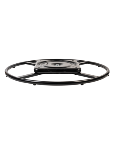 TOY BASE | Swivel Base | Matt Black Finish | D. 60 cm | Swivel Base for Armchairs