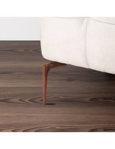 THIN | SET da 4 Piedi e 16 viti | Effetto Legno - Wenghè | H. 18 cm | Piedini per divani-poltrone