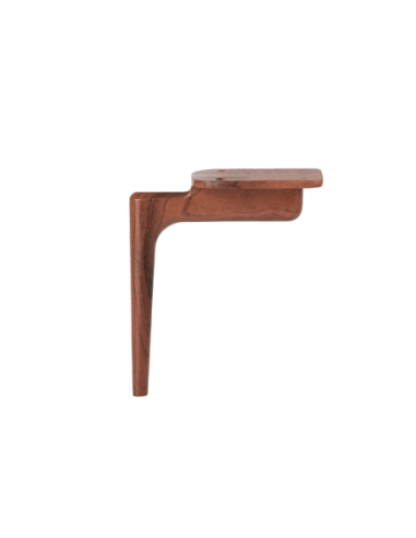 THIN | SET da 4 Piedi e 16 viti | Effetto Legno - Wenghè | H. 18 cm | Piedini per divani-poltrone