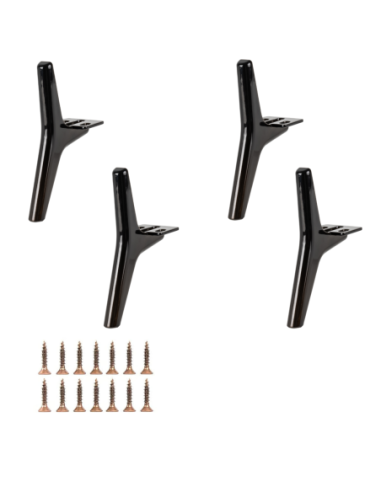 JAMILA | SET da 4 Piedi e 16 viti | Titanio Bronze | H.14 | Piedini per divani-poltrone-mobili |