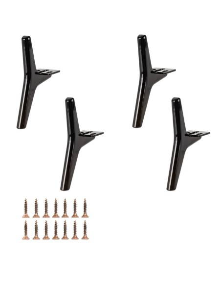 JAMILA | SET da 4 Piedi e 16 viti | Titanio Bronze | H.14 | Piedini per divani-poltrone-mobili |