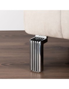 TOKIO | Set of 4 Legs and 16 Screws | Chrome Finish | H.14 cm | Legs for Sofas and Armchairs 2