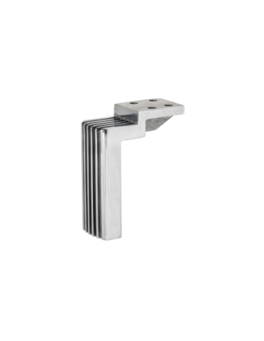 TOKIO | SET da 4 Piedi e 16 viti | Cromo Lucido | H.14 | Piedini per divani-poltrone-mobili |