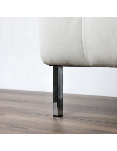 NIK | Set of 4 Legs and 16 Screws | Chrome Finish | H.13 cm | Legs for Sofas and Armchairs