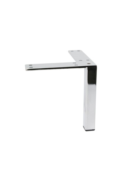 NIK | Set of 4 Legs and 16 Screws | Chrome Finish | H.13 cm | Legs for Sofas and Armchairs