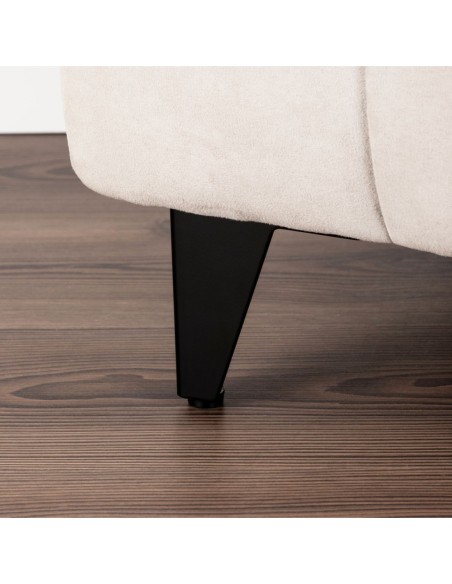 ORAZIO GIO | Set of 4 Legs and 16 Screws | Matt Black Finish | H.10 cm | Legs for Sofas and Armchairs