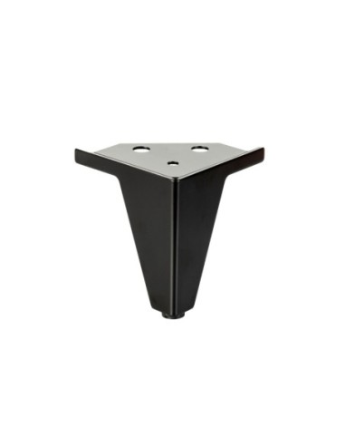 ORAZIO GIO | SET da 4 Piedi e 16 viti | Nero Opaco | H.10 cm | Piedini per divani-poltrone |