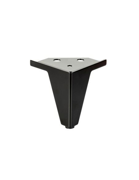 ORAZIO GIO | SET da 4 Piedi e 16 viti | Nero Opaco | H.10 cm | Piedini per divani-poltrone |