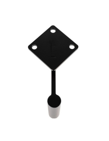 JIMMY | SET da 4 Piedi in Metallo e 16 viti | Nero + Oro | H. 18 cm | Piedini per divani e poltrone |