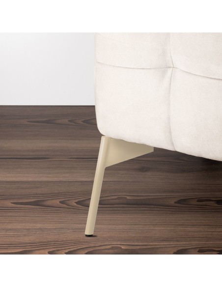 CLAYTON | Set of 4 Legs and 16 Screws | Beige Finish | H.20 cm | Legs for Sofas and Armchairs